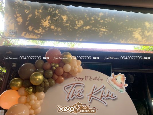 Trang trí thôi nôi bé trai giá rẻ tại tphcm - Bé Cáo