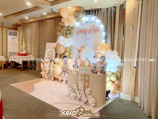 Trang trí thôi nôi bé trai tuổi rồng Đăng Khôi