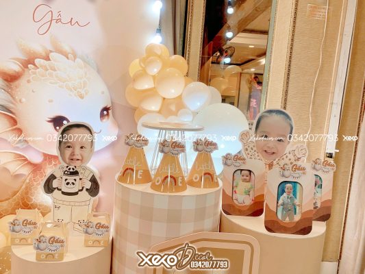 Trang trí thôi nôi bé trai tuổi rồng Đăng Khôi