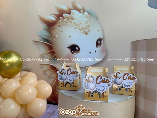 Trang trí thôi nôi bé trai giá rẻ tại tphcm - Bé Cáo