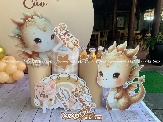 Trang trí thôi nôi bé trai giá rẻ tại tphcm - Bé Cáo