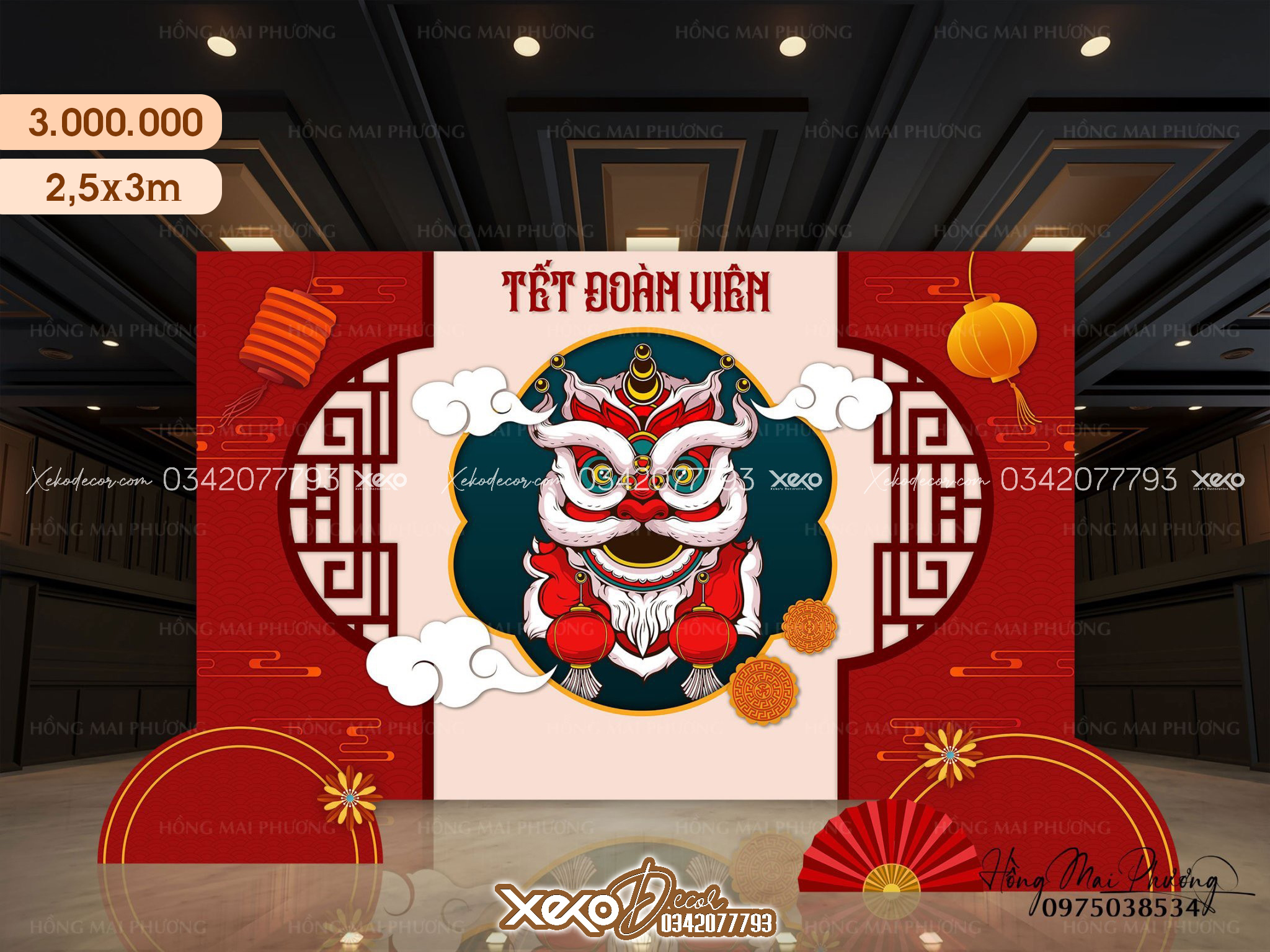 Mẫu trang trí trung thu đoàn viên