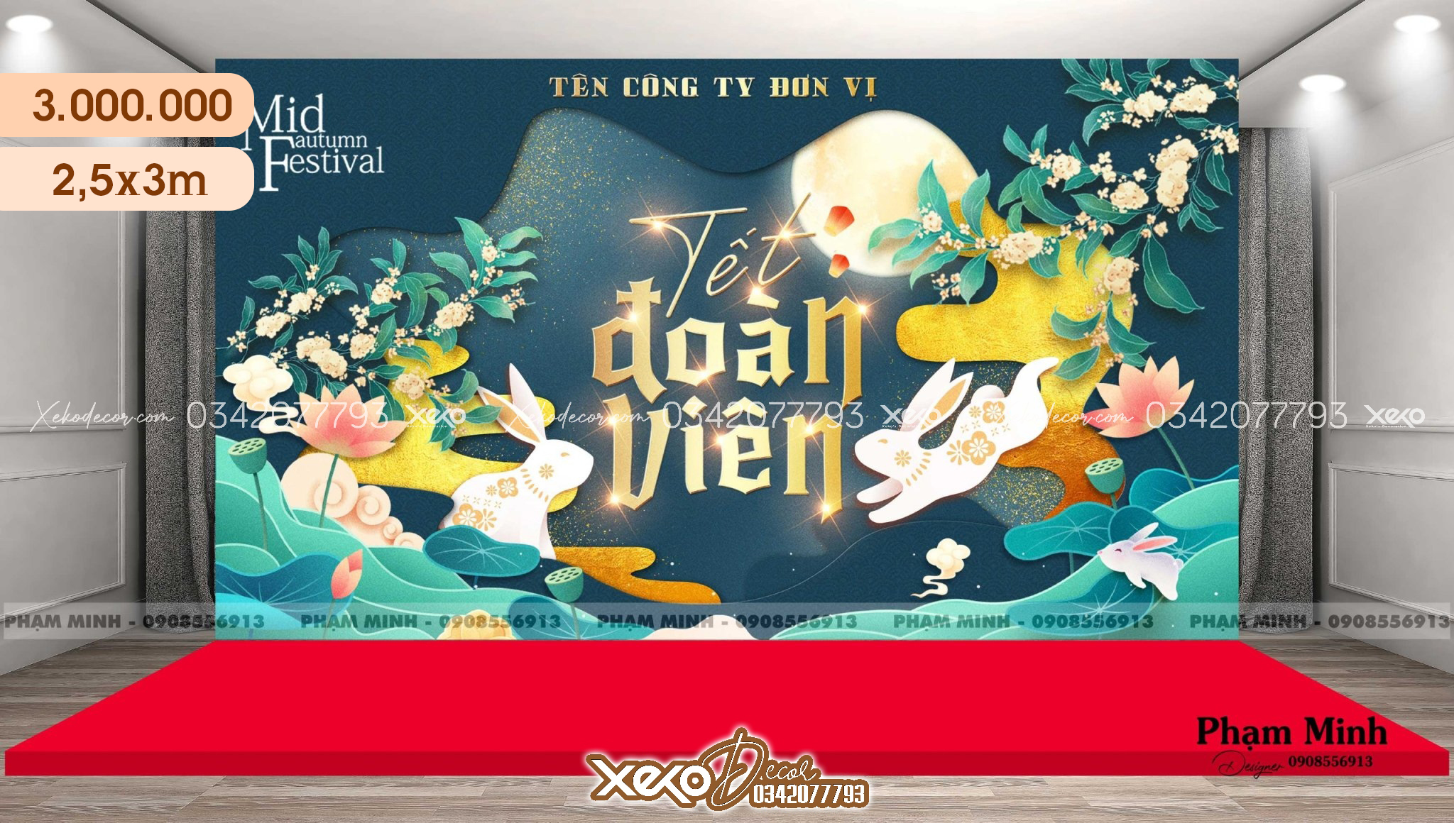 Mẫu trang trí trung thu đẹp