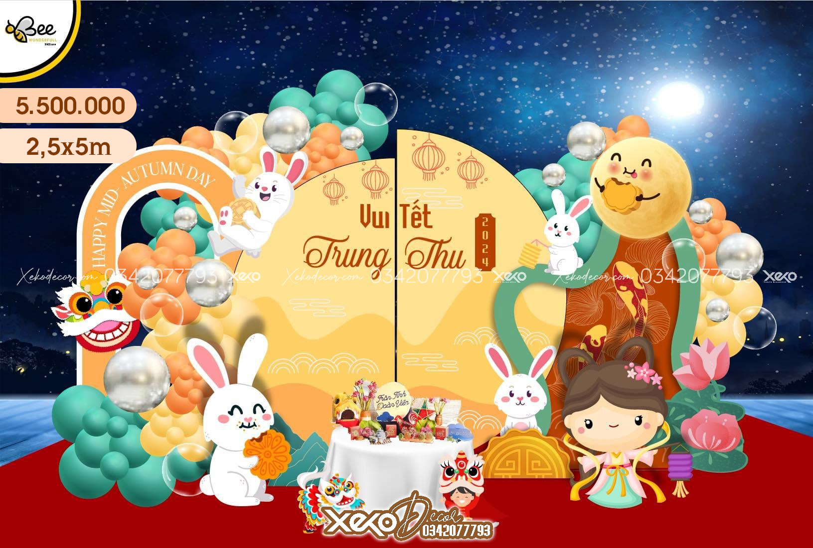 Ý tưởng trang trí ngày hội trăng rằm đẹp