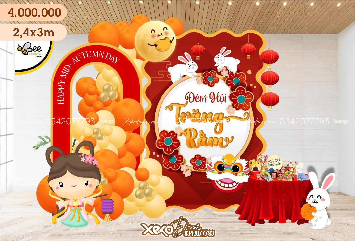 Ý tưởng trang trí ngày hội trăng rằm đẹp