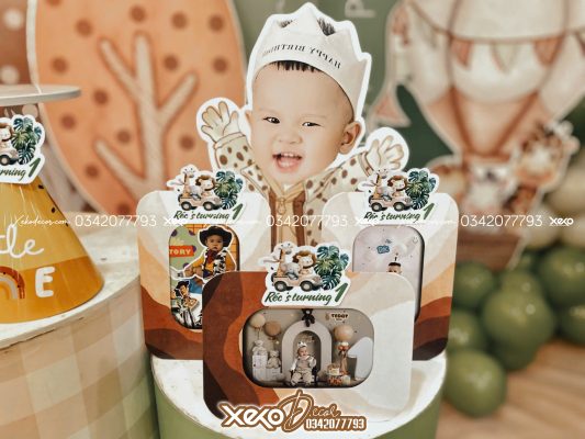 Trang trí thôi nôi bé trai chủ đề rừng xanh - Réc