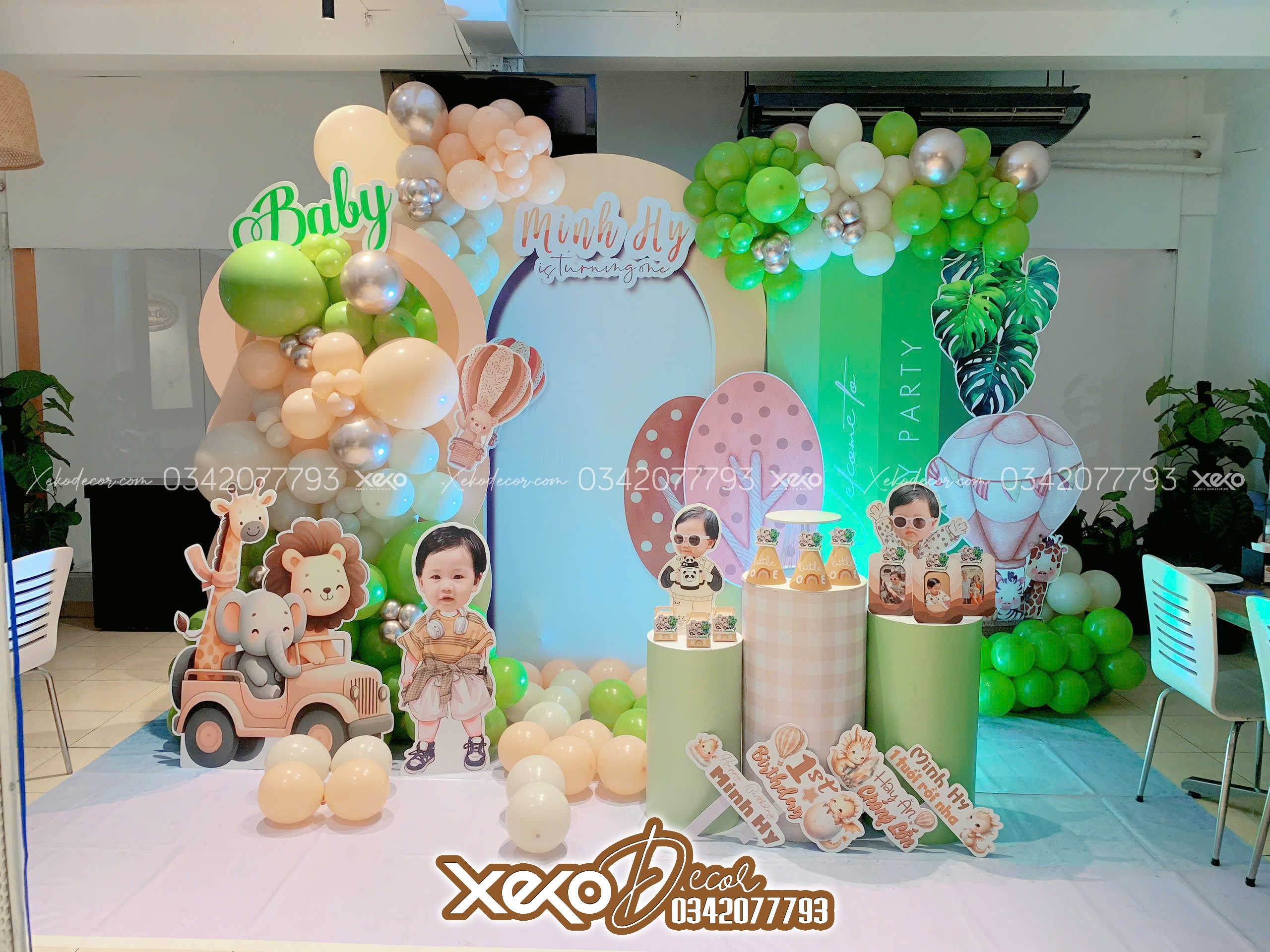 Trang trí thôi nôi chủ đề rừng và thú - Minh Hy