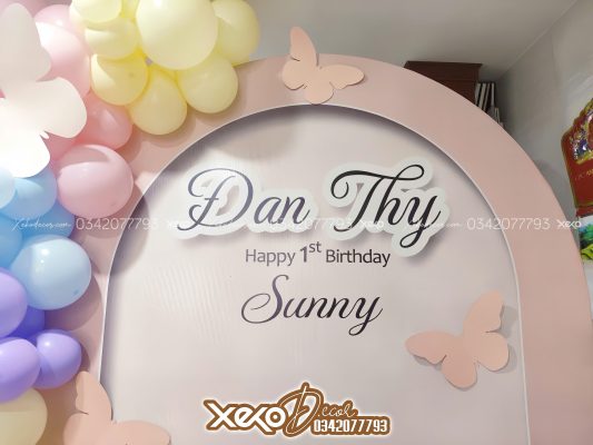 Decor thôi nôi bé Sunny